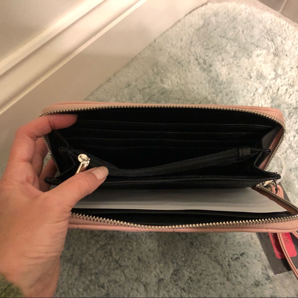 Steve Madden Zip Around Wallet Blush - Picture 8 of 8